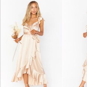 Samantha Ruffle Wrap Bridesmaid Dress Show me your Mumu